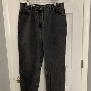 Urban Outfitters Black Straight Leg Jeans PETITE